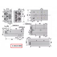 Xi lanh trượt tuyến tính MXS16-20 Xi lanh trượt tuyến tính MXS16-20