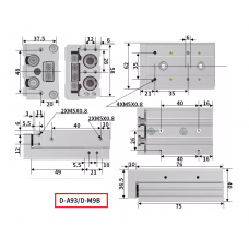 Xi lanh trượt tuyến tính MXS16-30