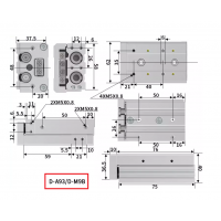 Xi lanh trượt tuyến tính MXS16-40 Xi lanh trượt tuyến tính MXS16-40