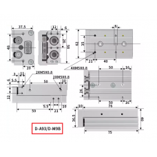 Xi lanh trượt tuyến tính MXS16-40