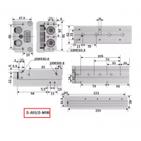 Xi lanh trượt tuyến tính MXS16-75 Xi lanh trượt tuyến tính MXS16-75