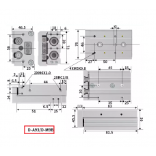 Xi lanh trượt tuyến tính MXS20-30