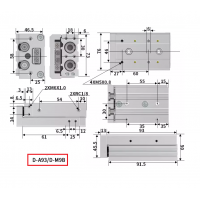 Xi lanh trượt tuyến tính MXS20-40