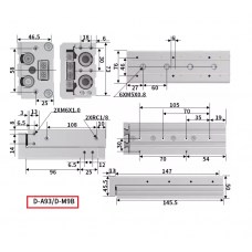 Xi lanh trượt tuyến tính MXS20-75