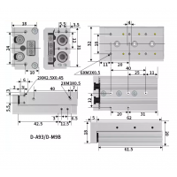 Xi lanh trượt tuyến tính MXS6-30