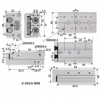 Xi lanh trượt tuyến tính MXS8-40 Xi lanh trượt tuyến tính MXS8-40
