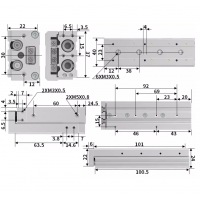 Xi lanh trượt tuyến tính MXS8-50 Xi lanh trượt tuyến tính MXS8-50